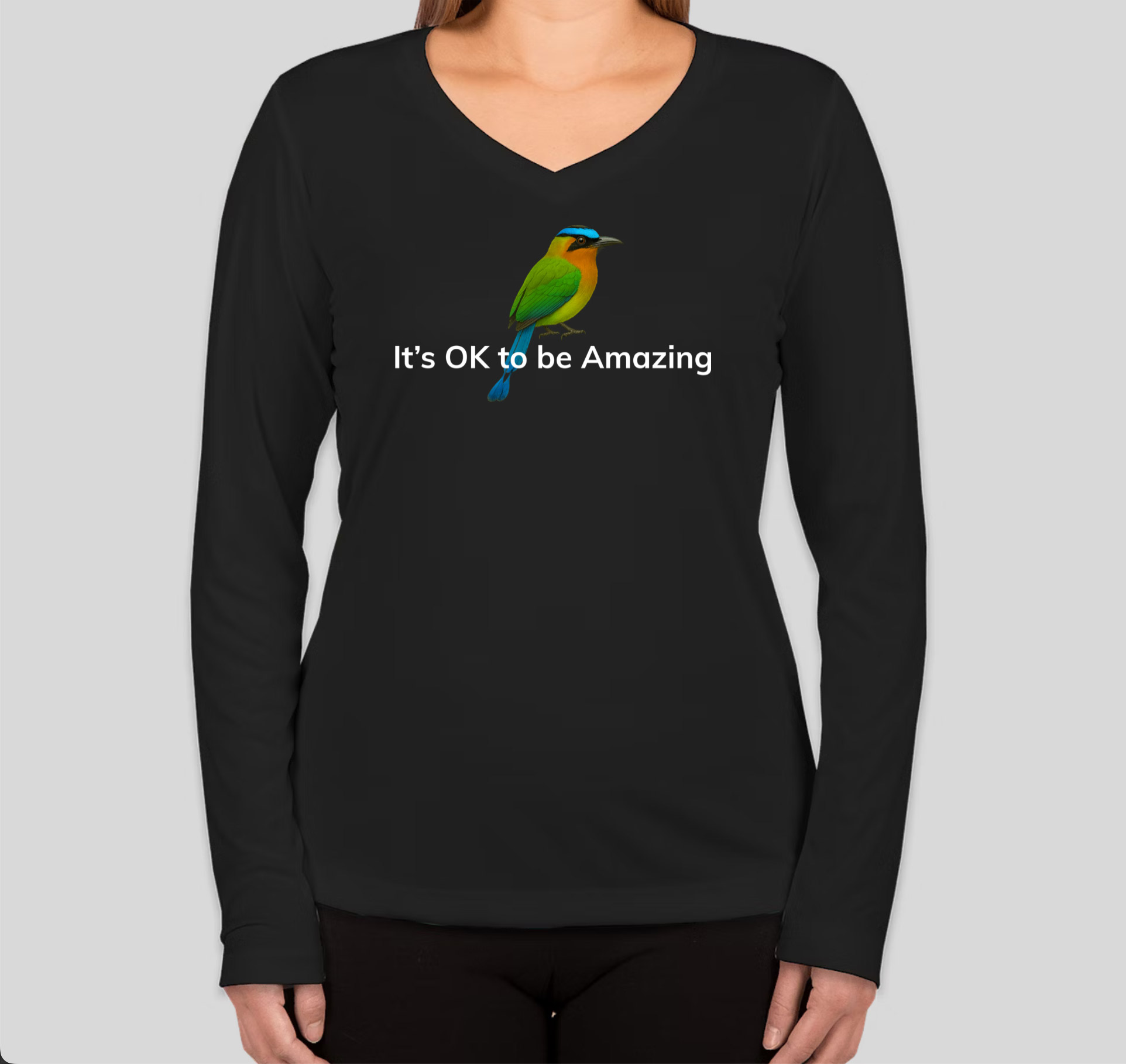 It's OK to be Amazing - Long Sleeve T (Women) - Image 2